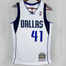 2010/11 Mavericks  NOWITZKI #41 White Retro NBA Jersey