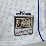 2010/11 Mavericks  NOWITZKI #41 White Retro NBA Jersey