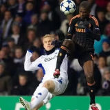 DROGBA #11 CFC Third Black Retro Soccer Jersey 2010/2011  (UCL Font 欧冠字体) ★★