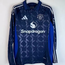 2024/25 M Utd Away Long Sleeve Fans Soccer Jersey