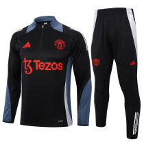 2024/25 M Utd Black Sweater Tracksuit