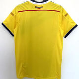 2014 Colombia Home Yellow Retro Soccer Jersey