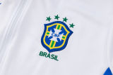2025 Brazil White Jacket Tracksuit