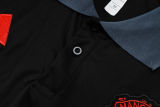 2025  M Utd Black POLO Training Tracksuit