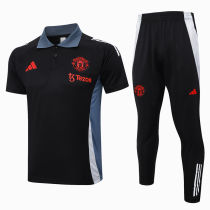 2025  M Utd Black POLO Training Tracksuit