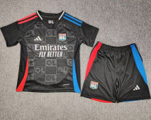 2024/25 Lyon Away Black Kids Soccer Jersey