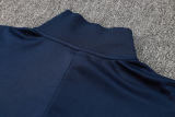 2025 France Sapphire Blue Kids Jacket Tracksuit