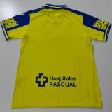 2024/25 Cadiz Home Yellow Fans Soccer Jersey 带胸前背后广告