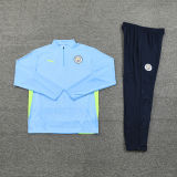 2025 Man City Sky Blue Sweater Tracksuit