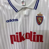 1995/96 Zaragoza Home White Retro Soccer Jersey
