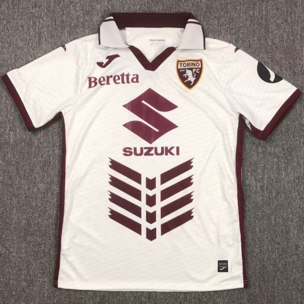 2024/25 Torino Away White Fans Soccer Jersey