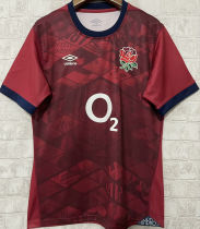 2025 England Away Red Rugby Shirt  英格兰