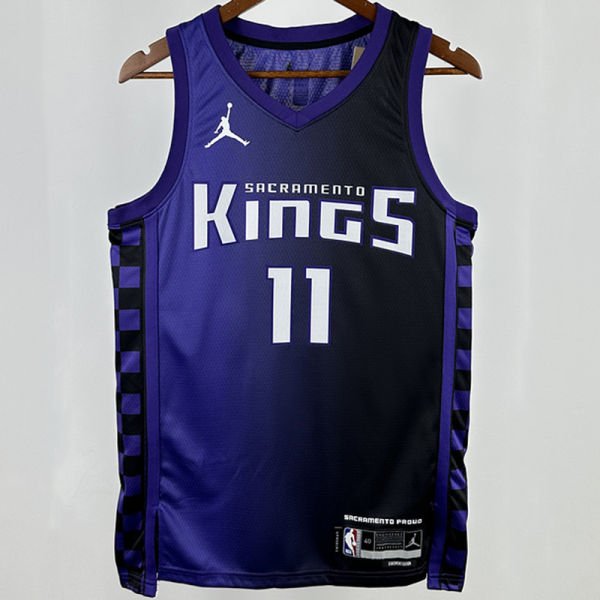 2024/25 Kings  SABONIS #11 Purple NBA Jerseys 热压