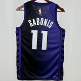 2024/25 Kings  SABONIS #11 Purple NBA Jerseys 热压