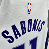 2024/25 Kings  SABONIS #11 White NBA Jerseys 热压