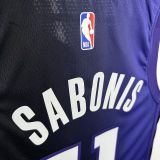 2024/25 Kings  SABONIS #11 Purple NBA Jerseys 热压