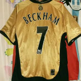 2001/02 M Utd 100th Centenary Long Sleeve Retro Soccer Jersey