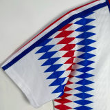 1994 France Away White Retro Soccer Jersey