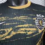 2024/25 Sporting CP Lisbon Third Black Player Version Soccer Jersey  里斯本
