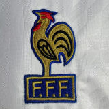 1994 France Away White Retro Soccer Jersey