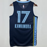 Grizzlies MORANT #12 Dark Blue NBA Jerseys Hot Pressed