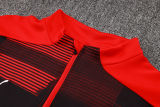 2025 AC Red  Kids Sweater Tracksuit