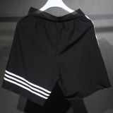 2025 AD~ Retro Style Classic Black Player Version Shorts Pants 带三叶草标