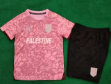 2024/25 Palestine Pink Kids Soccer Jersey 英文