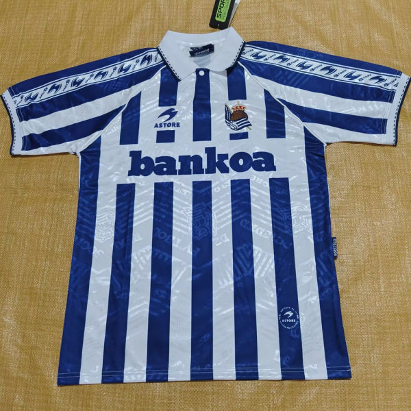 1994/95 Real Sociedad Home Retro Soccer Jersey