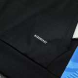 2025 Argentina Black Hoody Zipper Jacket Tracksuit