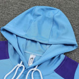 2025 Argentina Blue Hoody Zipper Jacket Tracksuit