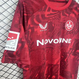 2024/25 Kaiserslautern Home Red Fans Soccer Jersey 凯泽斯劳滕