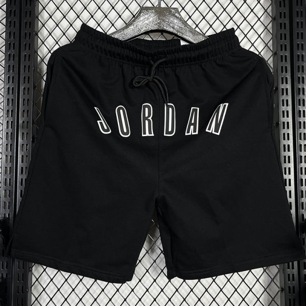 2025 Jordan Black Pure Cotton Fabric Casual Short Pants M005