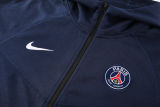 2025 PSG Sapphire Blue Hoody Zipper Jacket Tracksuit