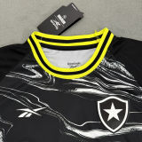 2024/25 Botafogo 4Th  Black Fans Soccer Jersey 胸前无广告