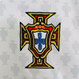 2004 Portugal Away White Retro Soccer Jersey