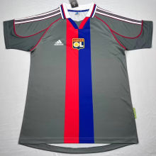 2000/01 Lyon Away Black Retro Soccer Jersey