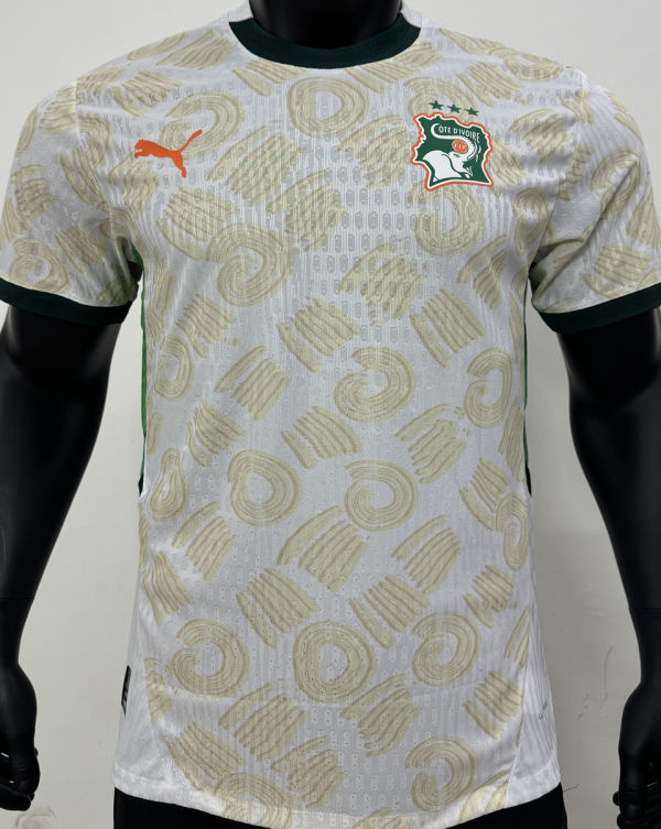 2025 Ivory Coast Away White Player Version Jersey
