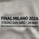 2015/16 RM White Home Retro Player Version Soccer Jersey 球员版