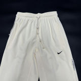 2024/25 Nk~ White Pure Cotton Sports Trousers Zipper style