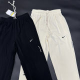 2024/25 Nk~ White Pure Cotton Sports Trousers Zipper style
