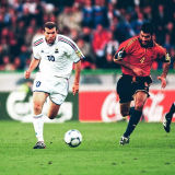 2000 Spain Home Red Retro Soccer Jersey