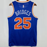 2025 NY Knicks BRIDGES  #25 Blue City Edition NBA Jerseys