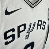Spurs PAUL  #3  White NBA Jerseys