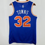 2025 NY Knicks TOWNS  #32 Blue City Edition NBA Jerseys
