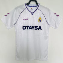 1990/92 RM Home White Retro Soccer Jersey