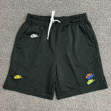 2025 NK Black Embroidered Multicolor Logo Casual Short Pants CN02黑