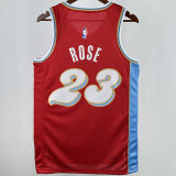 2025 Grizzlies ROSE #23 Red City Edition NBA Jerseys Hot Pressed