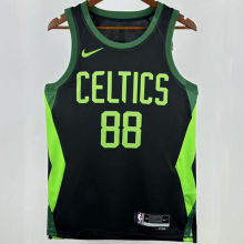 2025 Celtics QUETA #88  Black City Edition NBA Jerseys