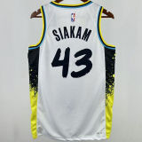 2025 Pacers SIAKAM #43 White City Edition NBA Jerseys